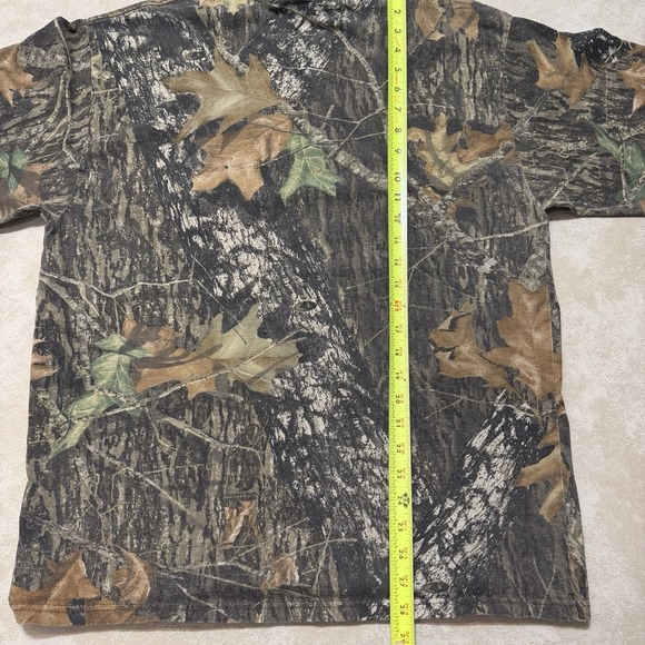 Vintage Mossy Oak Break-Up Camo Pocket T Shirt Mens Large Jerzees Hunting - Picture 6 of 7